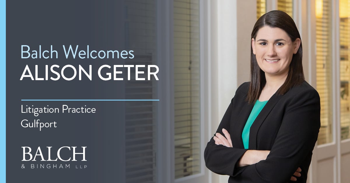 Balch Welcomes Attorney Alison Guider Geter | Gulfport | Balch ...